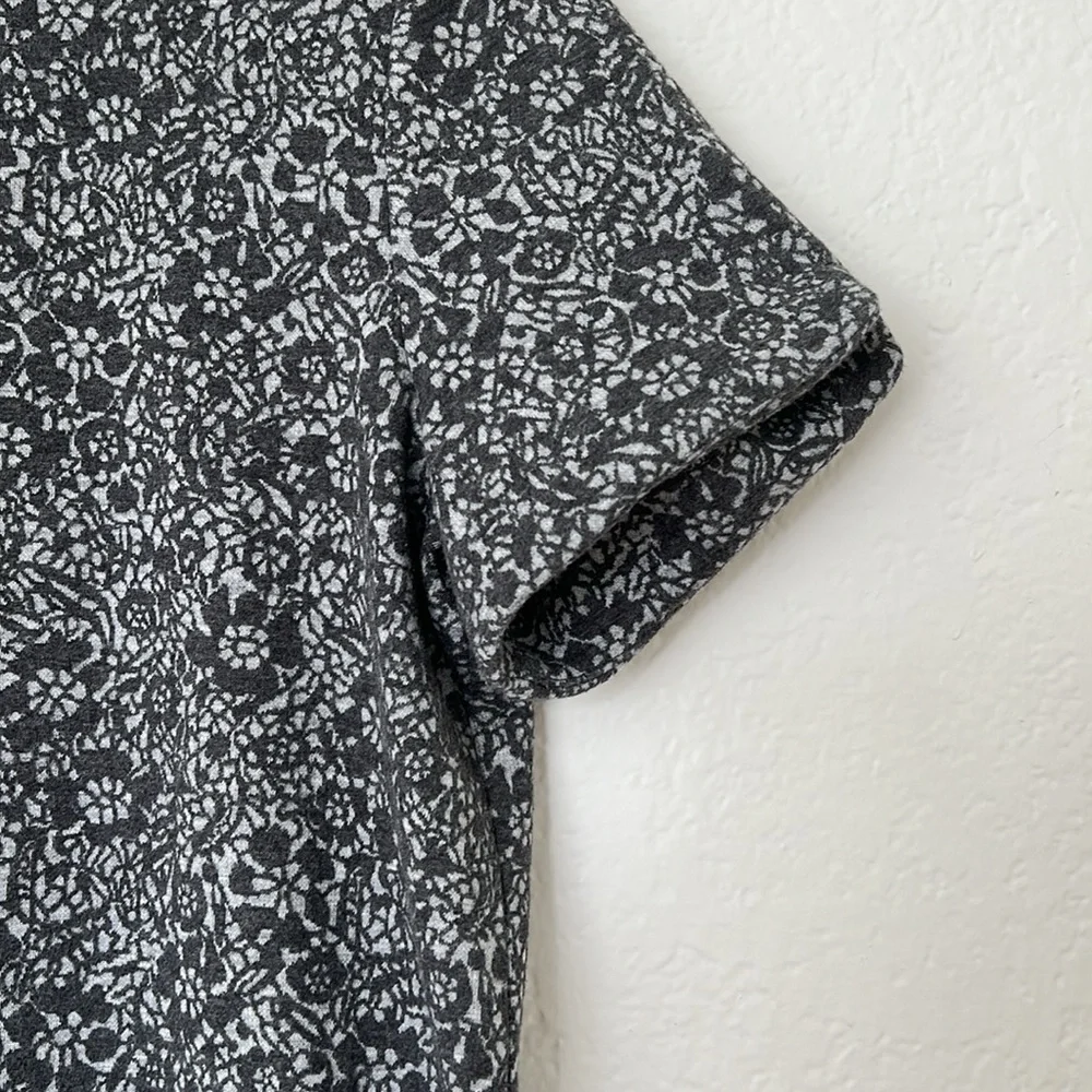 Ann Taylor Black Gray Lace Print Blouse Top, Size S - Picture 2 of 4